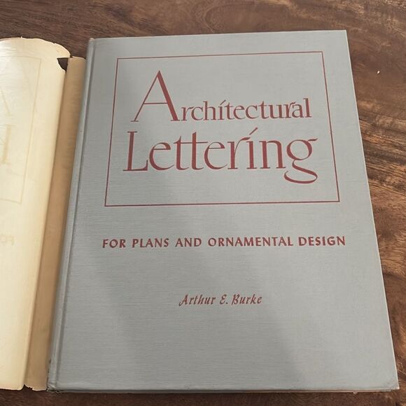 Architectural lettering for plans and ornamental design hardback book - Picture 2 of 7